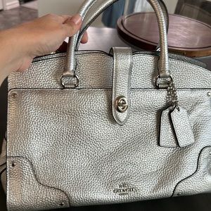 Coach silver Bag, never used! Perfect conditions!!